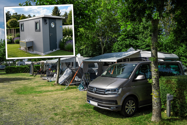 Küstennaher Stellplatz von 99 bis 114m² inkl. Privatsanitär